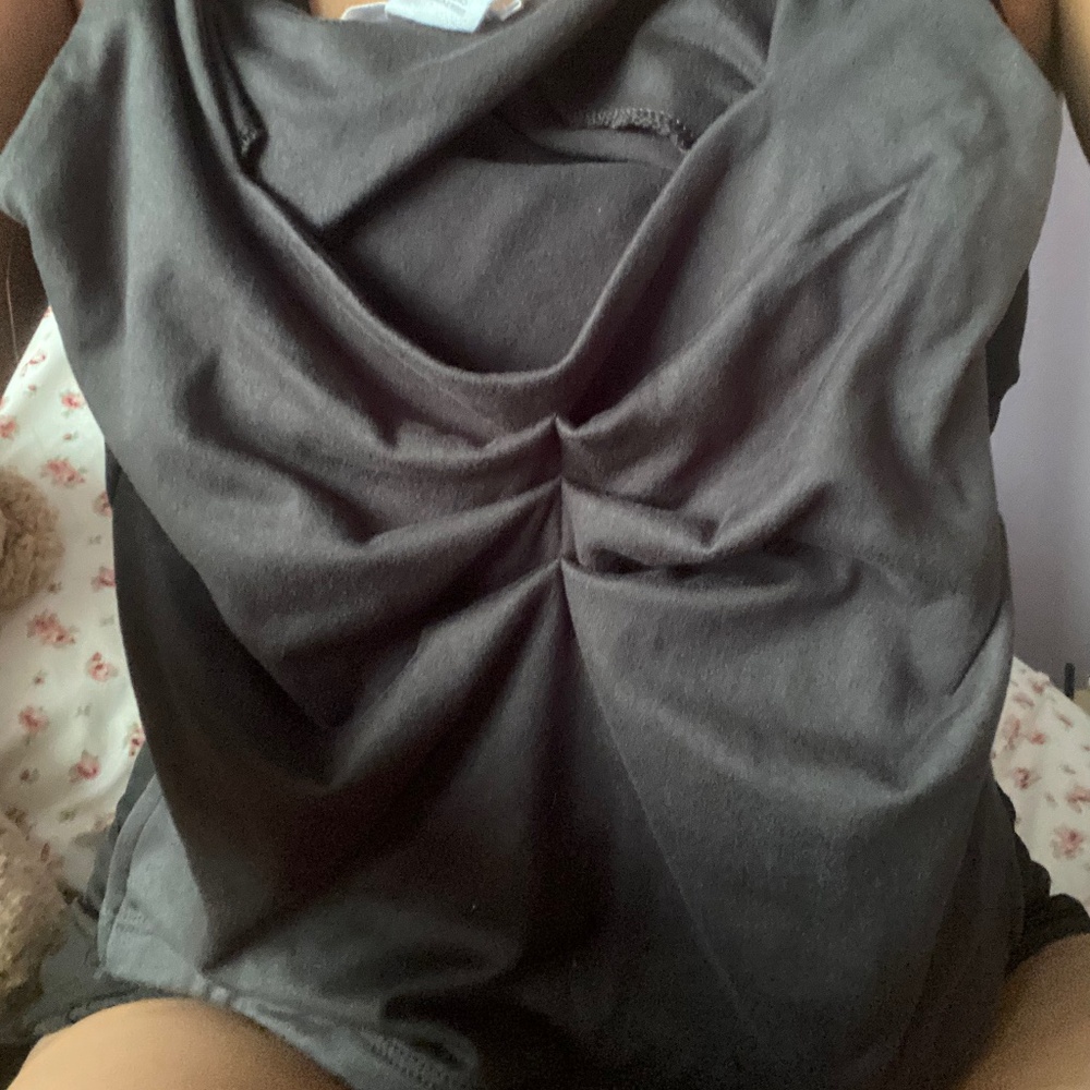 Ruched Scoop Neck Tank